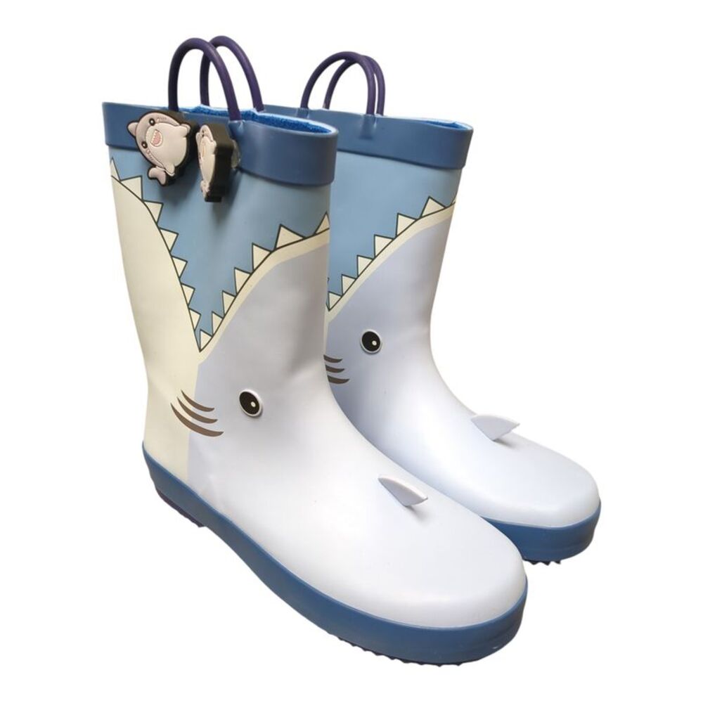 Member's Mark Toddler Boy's Waterproof Cotton Lined Rubber Rain Boot - Shark